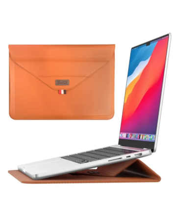 EVO Laptop & iPad 14" Sleeve Pouch Bag - BROWN (Only Ground Shipping)