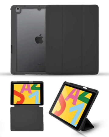 Smart Full Body Magnet Cover - BLACK for iPad 10 2022 (10.9") / iPad 11 (A16) (Only Ground Shipping)