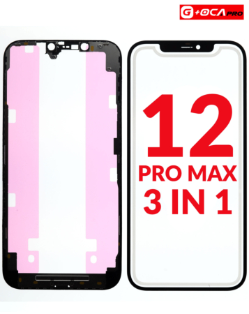 Shop the 3in1 Front Glass + Frame + OCA for iPhone 12 Pro Max G+ Oca Pro.






