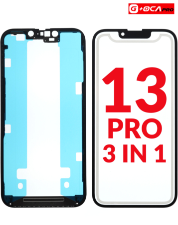 Shop the 3in1 Front Glass + Frame + OCA for iPhone 13 Pro G+ Oca Pro.
