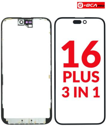 3in1 (Front Glass + Frame + OCA) for iPhone 16 Plus (G+ Oca Pro)