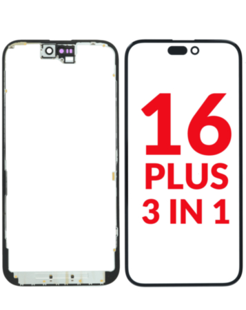 G+ OCA PRO 3-in-1 (Front Glass + Frame + OCA) for iPhone 16 Plus