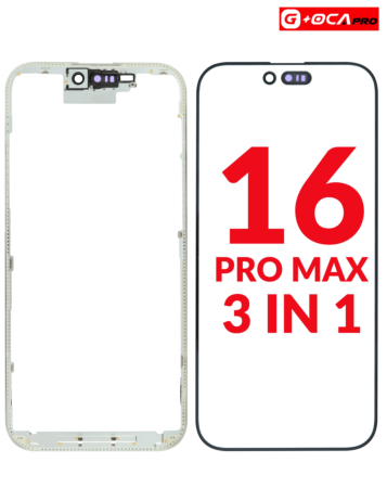 3in1 (Front Glass + Frame + OCA) for iPhone 16 Pro Max (G+ Oca Pro)