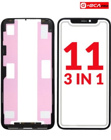 Buy the 3-in-1 Front Glass, Frame, and OCA Premium for iPhone 11, G+ OCA Pro.