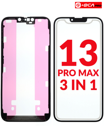 Stock up on the 3in1 Front Glass + Frame + OCA Premium for iPhone 13 Pro Max G+ Oca Pro.
