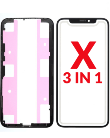 G+ OCA PRO 3-in-1 (Front Glass + Frame + OCA) for iPhone X (Premium)
