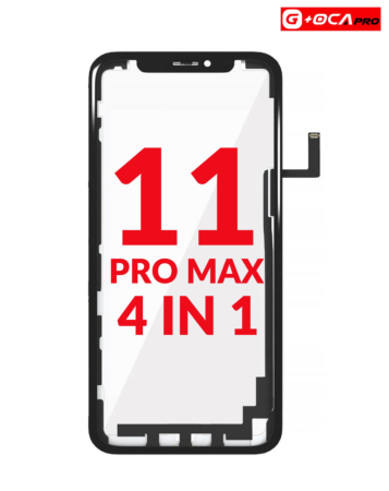 Grab the wholesale deals on the 4-in-1 set with Front Glass, Frame, Long Touch, and OCA for iPhone 11 Pro Max, G Plus OCA Pro.