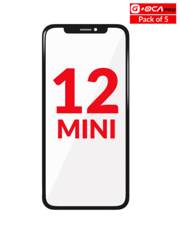 Front Glass with OCA (Pack of 5) for iPhone 12 Mini (G+ Oca Pro)