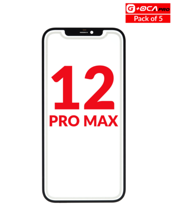 Front Glass with OCA (Pack of 5) for iPhone 12 Pro Max (G+ Oca Pro)