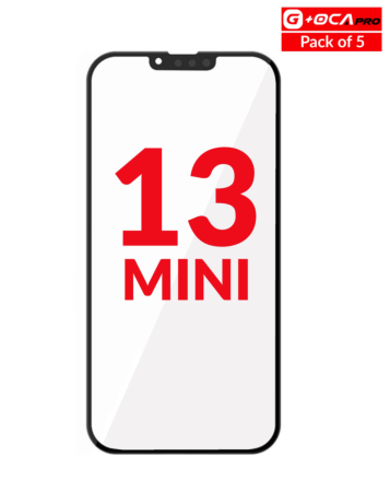 Order the Front Glass with OCA, Pack of 5, for iPhone 13 Mini G Plus OCA Pro.

