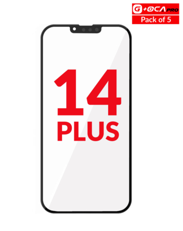 Shop the front glass with OCA for the iPhone 14 Plus — pack of 5, G+ OCA Pro.