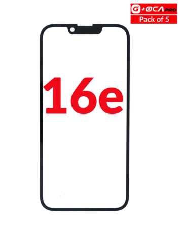 Front Glass with OCA (Pack of 5) for iPhone 16e (G+ Oca Pro)