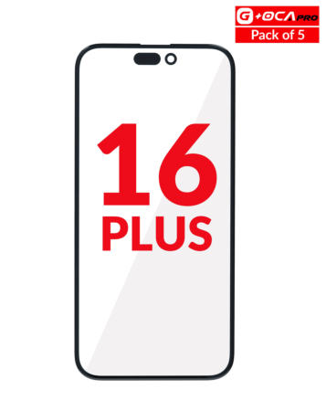 Buy the Front Glass with OCA, Pack of 5 for iPhone 16 Plus, G+ OCA Pro.
