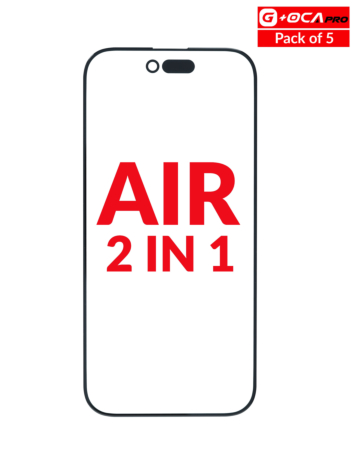 G+Oca Pro Front Glass with OCA for iPhone Air (Pack of 5) (2in1)