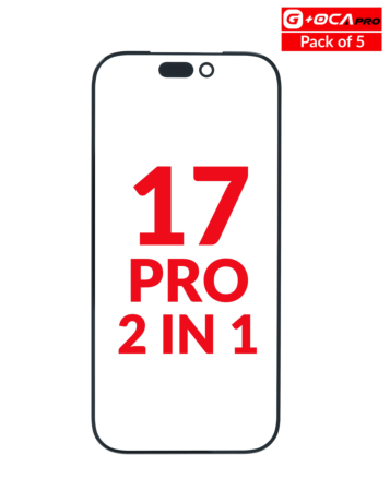 G+Oca Pro Front Glass with OCA for iPhone 17 Pro (Pack of 5) (2in1)