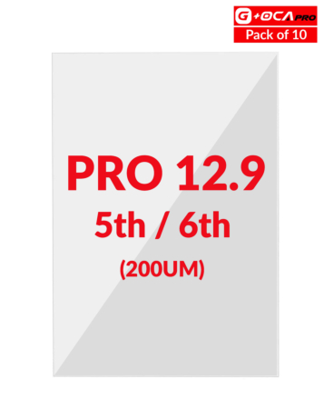 G+Oca Pro iPad Pro 12.9 (5th Gen / 2021) / Pro 12.9 (6th Gen / 2022) OCA Film Lamination (Pack of 10) (200UM) (Premium)