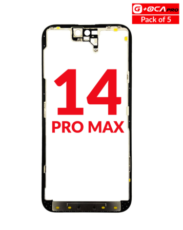 Shop the Metal Frame in a pack of 5 for iPhone 14 Pro Max with G+ OCA Pro.
