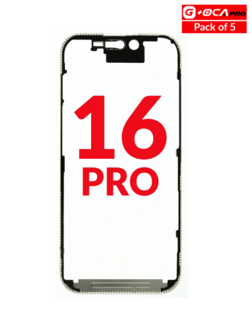 Metal Frame (Pack of 5) (Premium) for iPhone 16 Pro (G+ Oca Pro)