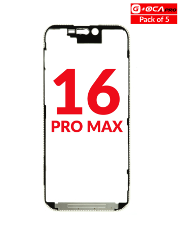 Metal Frame (Pack of 5) (Premium) for iPhone 16 Pro Max(G+ Oca Pro)