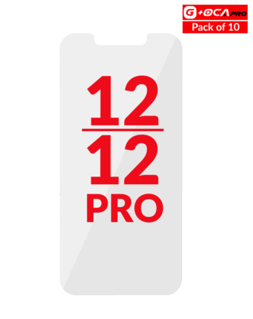 Stock up on the OCA Only Pack of 10 for iPhone 12 Pro and 12 G Plus OCA Pro.
