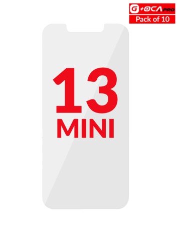 Stock up on the OCA Only, Pack of 10, for iPhone 13 Mini G Plus OCA Pro.

