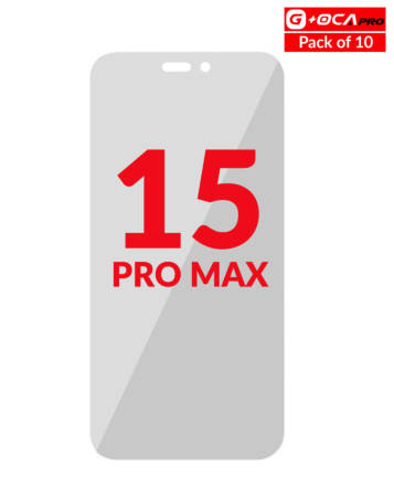 Purchase the Polarizer Film pack of 10 for iPhone 15 Pro Max G Plus OCA Pro.