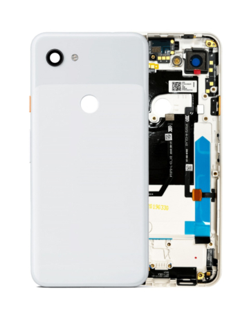 Housing Frame with Small Components Pre-Installed for Google Pixel 3A (CLEARLY WHITE) (Service Pack)