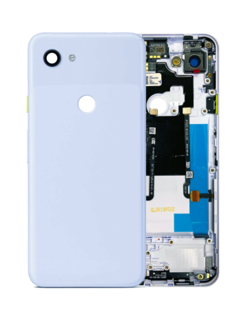 Housing Frame with Small Components Pre-Installed for Google Pixel 3A XL (BLUE) (Service Pack)