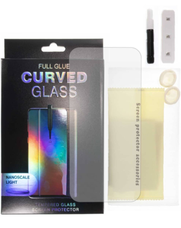 Full Glue Tempered Glass for with Nano Liquid & Install Kit & UV Light for Pixel 7 Pro (Case Friendly / 3D Curve / 1 Piece)
