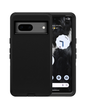 Heavy Duty Case for Google Pixel 8 (BLACK) (Only Ground Shipping)