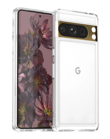 Google Pixel 8 Pro Hybrid Case with Air Cushion Technology - CLEAR (Only Ground Shipping)
