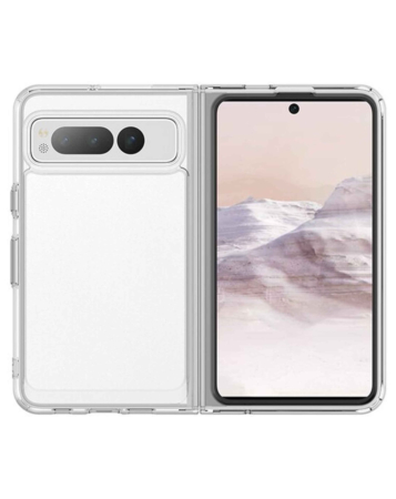 Google Pixel Fold Hybrid Bumper Transparent Case - CLEAR (Only Ground Shipping)