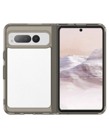 Google Pixel Fold Hybrid Bumper Transparent Case - SMOKE (Only Ground Shipping)