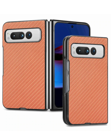 Google Pixel Fold Carbon Case - ORANGE (Only Ground Shipping)