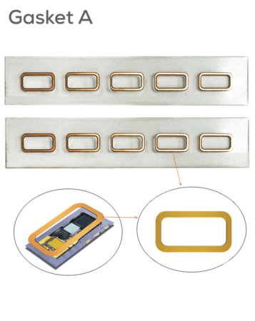 i2C Optical Mirror Original Rubber Replacement Gasket with Adhesive (5 Pcs Type A) (Not Returnable)