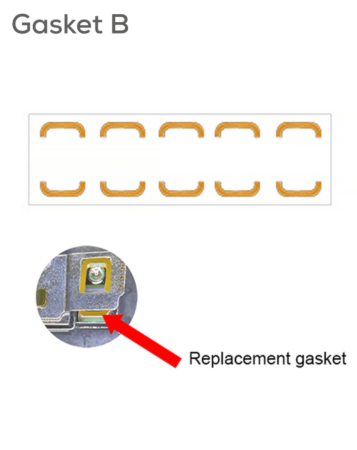 i2C Optical Mirror Original Rubber Replacement Gasket with Adhesive (5 Pcs Type B) (Not Returnable)