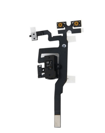 Headphone Audio Jack & Volume Button for iPhone 4GSM (BLACK)