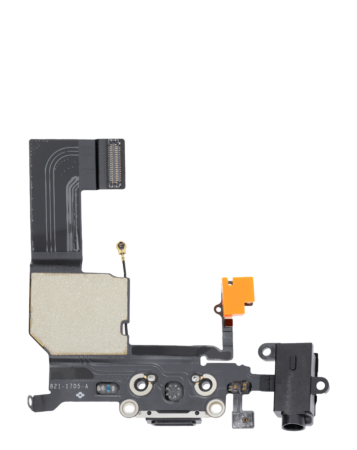 Charging Port Flex Cable for iPhone 5C (BLACK) (Premium)