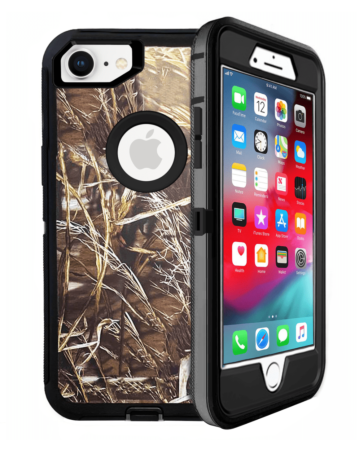 Heavy Duty Case for iPhone 7 / 8 (CAMO BLACK) (Only Ground Shipping)