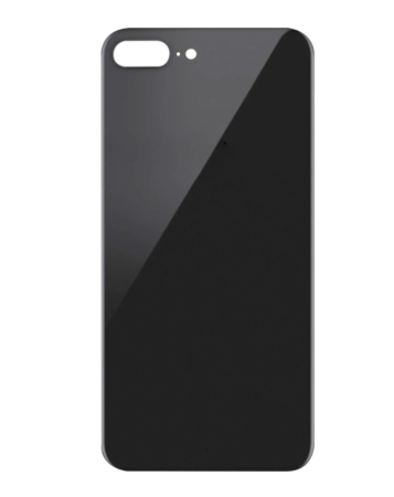 Back Glass with Bigger Camera Hole for iPhone 8 Plus (NO LOGO) (SPACE GRAY)