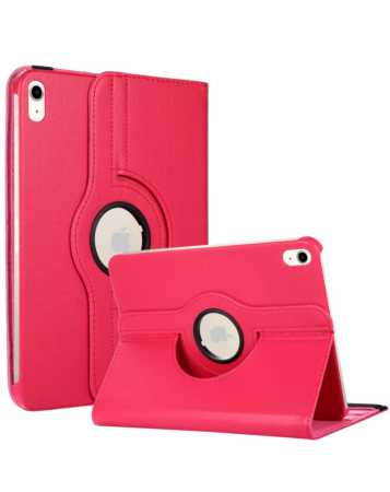 360 Degree Rotating Swivel Stand Case - HOT PINK for iPad 10 2022 (10.9") / iPad 11 (A16) (Only Ground Shipping)