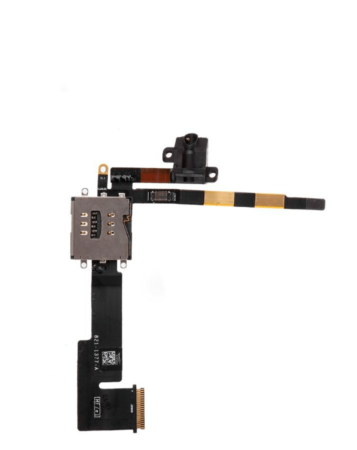 Headphone Jack & Sim Card Holder Flex Cable for iPad 2 (3G Version)
