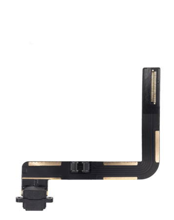 Charging Port Flex Cable for iPad 6 (2018) / iPad 5 (2017) / Air 1 (Soldering Required) (BLACK) (Premium)