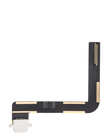Charging Port Flex Cable for iPad 6 (2018) / iPad 5 (2017) / Air 1 (Soldering Required) (WHITE) (Premium)