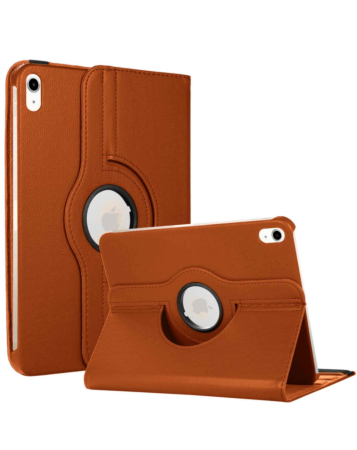360 Degree Rotating Swivel Stand Case - BROWN for iPad 10 2022 (10.9") / iPad 11 (A16) (Only Ground Shipping)