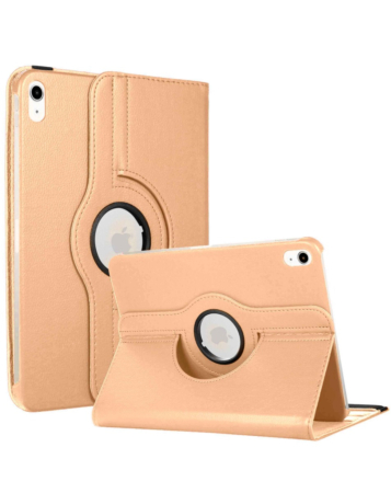 360 Degree Rotating Swivel Stand Case - ROSE GOLD for iPad 10 2022 (10.9") / iPad 11 (A16) (Only Ground Shipping)