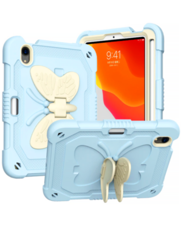 Protective Butterfly Stand Design Case - LIGHT BLUE CP3 for iPad 10 2022 (10.9") / iPad 11 (A16) (Only Ground Shipping)