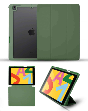Smart Full Body Magnet Cover - DARK GREEN for iPad 10 2022 (10.9") / iPad 11 (A16) (Only Ground Shipping)