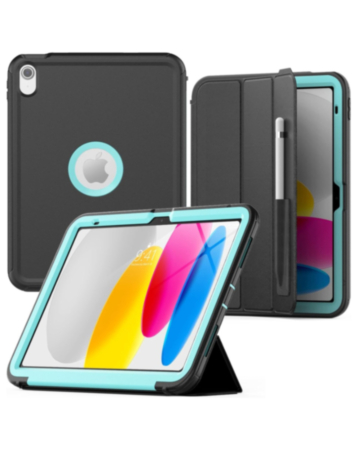 Full Body Protective Case - LIGHT BLUE for iPad 10 2022 (10.9") / iPad 11 (A16) (Only Ground Shipping)