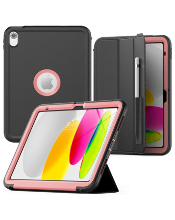 Full Body Protective Case - PINK for iPad 10 2022 (10.9") / iPad 11 (A16) (Only Ground Shipping)